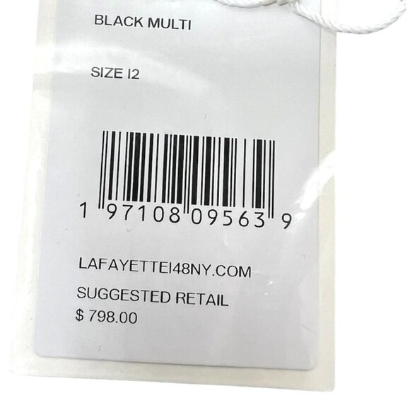 Lafayette 148 New York Womens Black Sleeveless Wool Blend Sheath Dress Sz 12 New - Picture 5 of 13